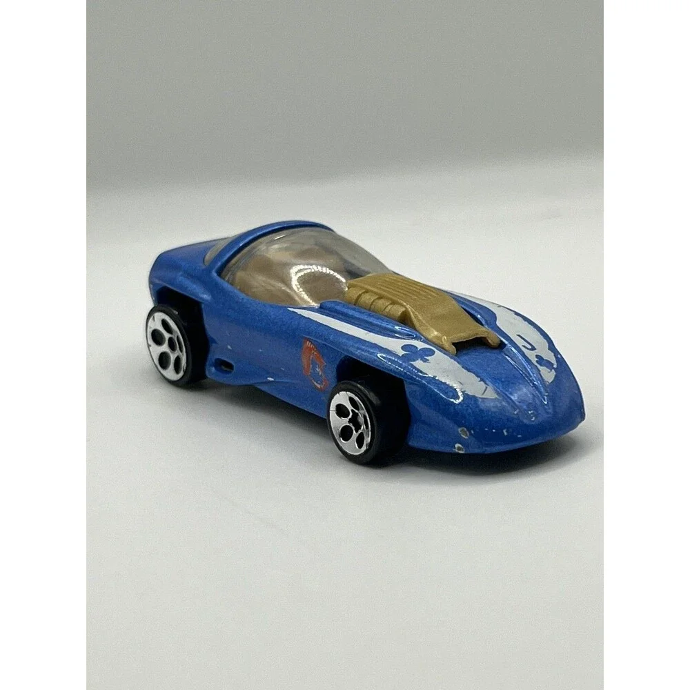 Hot Wheels Silhoutte II Blue 5Dot Wheels 1997 Dealer's Choice 1/4 #565 Loose!